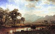 Albert Bierstadt Haying, Conway Meadows oil painting on canvas